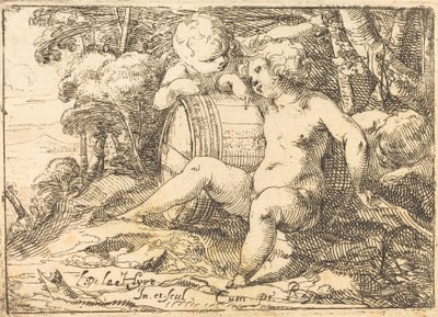 Trois enfants bacchiques - Laurent de la Hyre