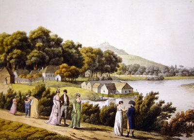 Vue du quartier de Brigittenau et du fleuve Danube depuis le côté Augarten, début du XIXe siècle - Laurenz (after) Janscha