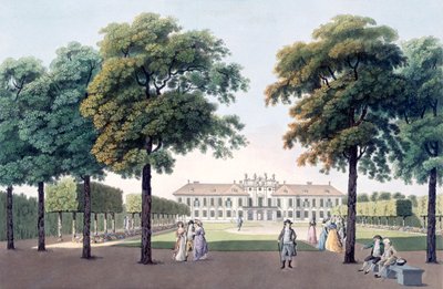 Vue du Château de Plaisance à Hetzendorf, Vienne, années 1790 - Laurenz Janscha