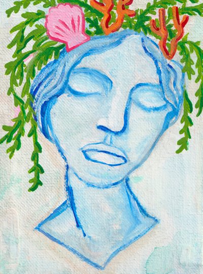 Sirène, 2025 (acrylique sur toile) - Laurie Michaels