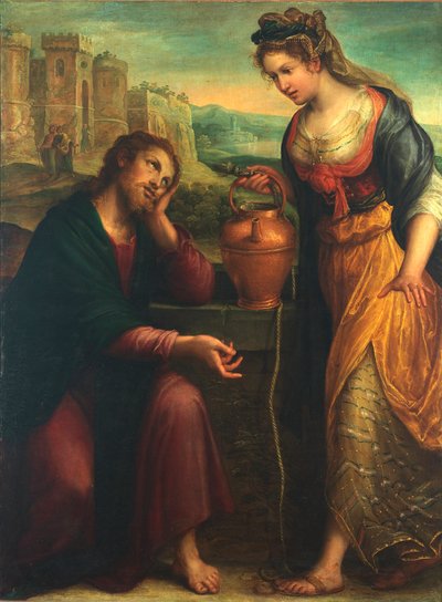 Le Christ et la Samaritaine, 1607 - Lavinia Fontana