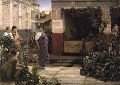 Un marché aux fleurs romain - Lawrence Alma Tadema