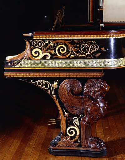 Un piano très important conçu par Sir Lawrence Alma-Tadema, action par Steinway New York. Construit en 1887., 1887 - Lawrence Alma Tadema