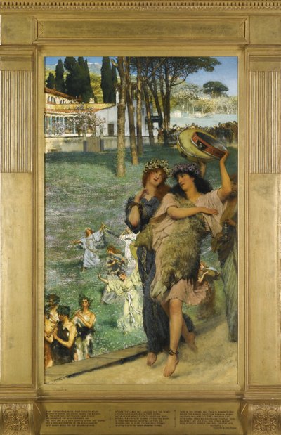 Un festival de printemps sur la route du Temple de Cérès - Lawrence Alma Tadema