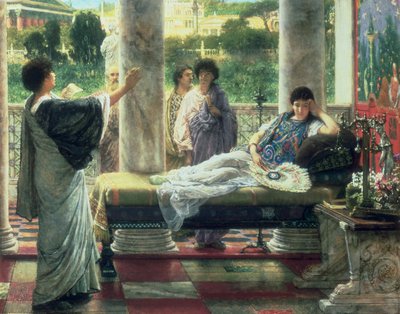 Catulle lisant ses poèmes chez Lesbia - Lawrence Alma Tadema