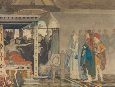 Frédégonde au chevet de la mort de Prétextat - Lawrence Alma Tadema
