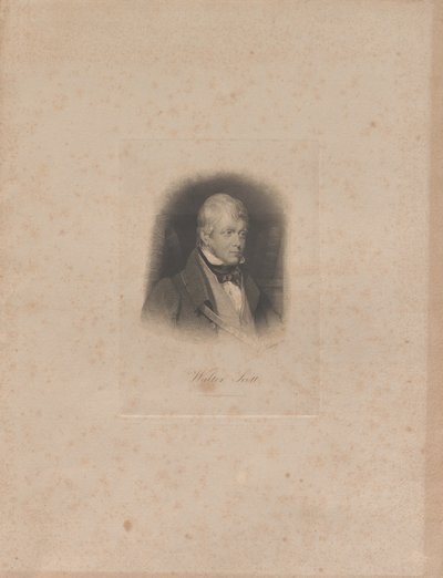 Portrait du romancier historique et poète Sir Walter Scott, vers 1840 - Lazarus Gottlieb Sichling
