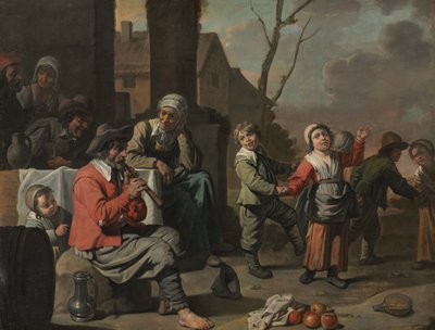 Enfants paysans dansant - Le Nain Brothers