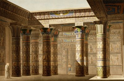 Portique du Grand Temple de Philae, Nubie, vers 1809-1812 - Le Pere (after)