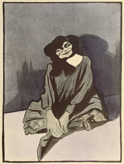 Caricature de Colette, de 