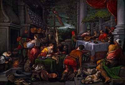 Lazare et le riche, vers 1570 - Leandro Bassano