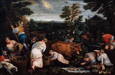 Septembre de la série Les Saisons, fin 16ème ou début 17ème siècle - Leandro Bassano