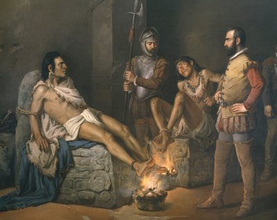 Torture de Cuauhtemoc (1497-1525) 1893 (détail) - Leandro Izaguirre