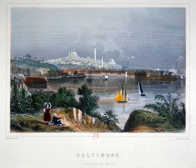 Vue de Baltimore - Lechard Lechard