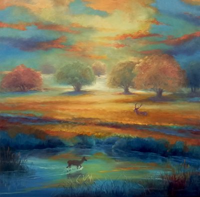 Parc de Richmond, vert et or, 2021 - Lee Campbell