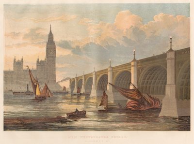 Nouveau pont de Westminster, conçu par P. N. Page - Leighton Brothers