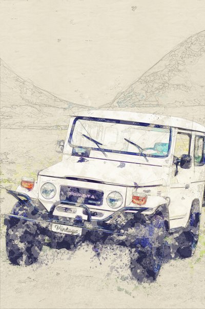 Aventure tout-terrain vintage - Lembayung senja studio [Vintage Poster]