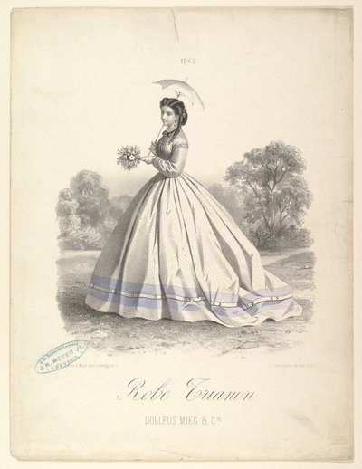 Robe Trianon, Dollfus Mieg & Cie - Lemercier et Compagnie