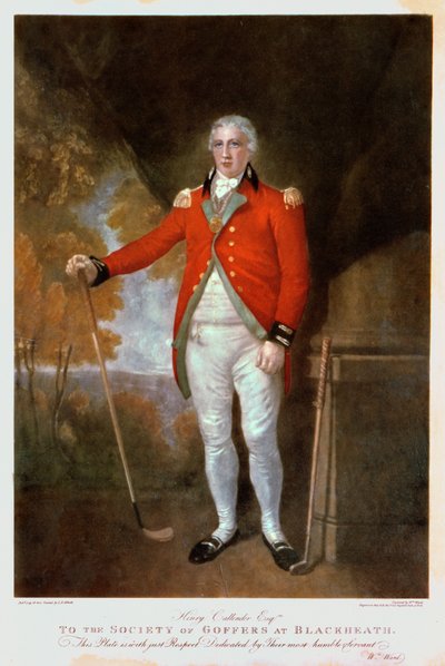 Portrait de Henry Callender, gravé par Walter Alfred Cox (1862-p.1894) (mezzotinte colorée) - Lemuel Francis Abbott