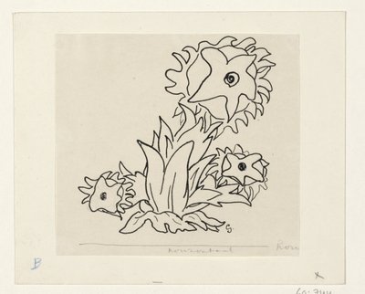 Fleurs - Leo Gestel (signed by artist)