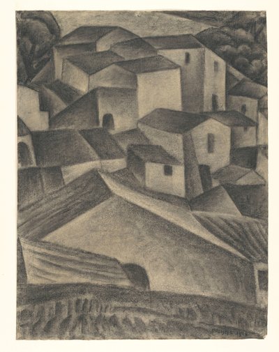 Maisons dans un village italien - Leo Gestel (signed by artist)