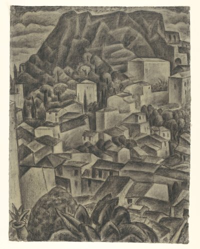 Village de montagne italien - Leo Gestel (signed by artist)
