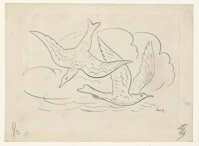 Deux oiseaux - Leo Gestel (signed by artist)