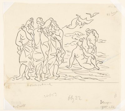 Baigneuses (esquisse) - Leo Gestel