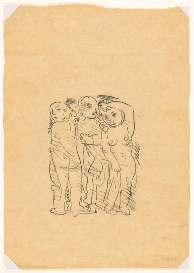 Les trois grâces (esquisse) - Leo Gestel