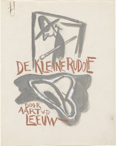 Conception pour une couverture de livre pour : Aart van der Leeuw, Le petit Rudolf, 1930 - Leo Gestel