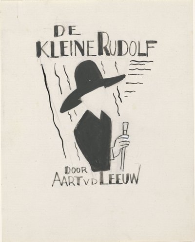 Projet de couverture de livre pour : Aart van der Leeuw, Le petit Rudolf, 1930 - Leo Gestel