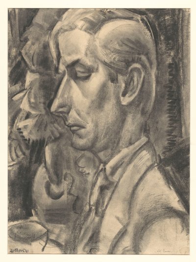 Portrait de Dé Essers, sculpteur sur bois et dessinateur - Leo Gestel