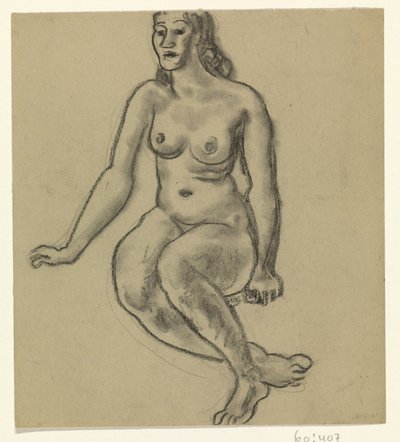 Femme nue assise - Leo Gestel