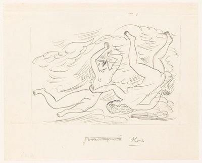 Deux femmes nues, nageant - Leo Gestel