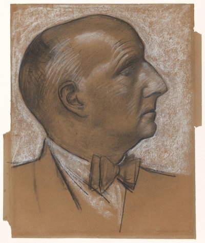 Autoportrait avec nœud papillon - Leo Gestel