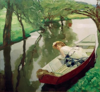 Dans la barque - Leo Putz