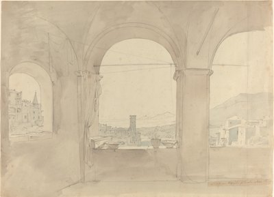 Panorama de Tivoli depuis une loggia - Leo von Klenze