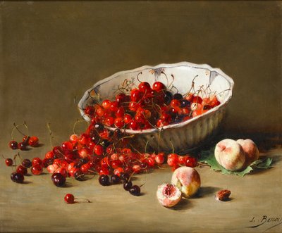 Un bol de cerises, c.1900 - Leon Alfred Benoit