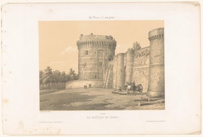 Vue sur une des tours du château de Dinan - Leon Auguste Asselineau