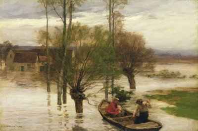 Une inondation - Leon Augustin Lhermitte