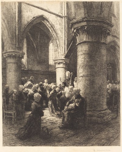 Une visite épiscopale - Leon Augustin Lhermitte