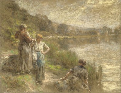 Moissonneur buvant à une flasque, ou Soif - Leon Augustin Lhermitte