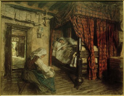 Intérieur - Leon Augustin Lhermitte