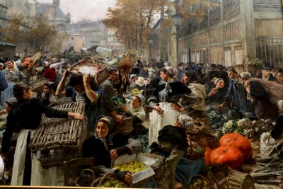 Les Halles - Leon Augustin Lhermitte