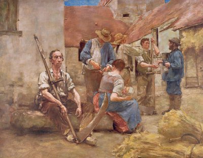 Paiement des moissonneurs - Leon Augustin Lhermitte