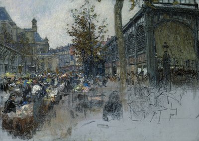 Étude pour Les Halles, 1893 - Leon Augustin Lhermitte
