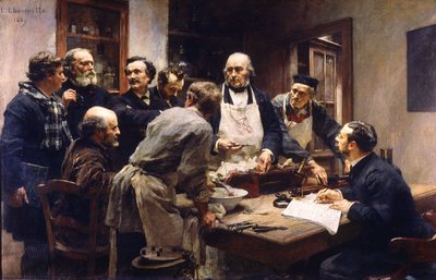 La leçon de Claude Bernard au Collège de France - Leon Augustin Lhermitte