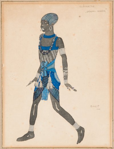 Un dessin de costume pour "Cléopâtre", 1910 - Leon Bakst