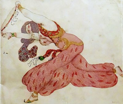 Almée. Costume pour le ballet Shéhérazade de N. Rimski-Korsakov - Leon Bakst