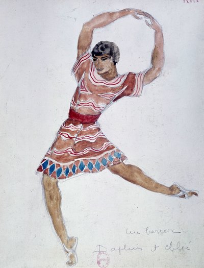 Costume de Bakst pour "Daphnis et Chloé" par Michel Fokine - Leon Bakst